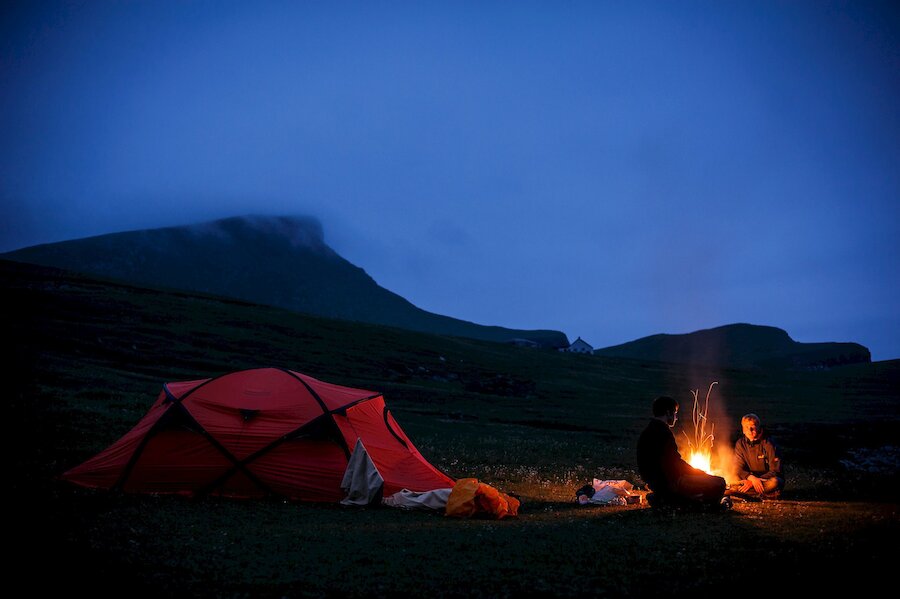 Wild camping in Shetland