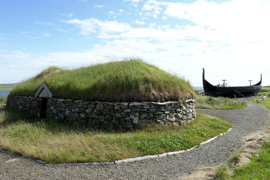 Viking Unst: at Haroldswick, there's a full-size Viking longship and a replica of a Viking-period house.