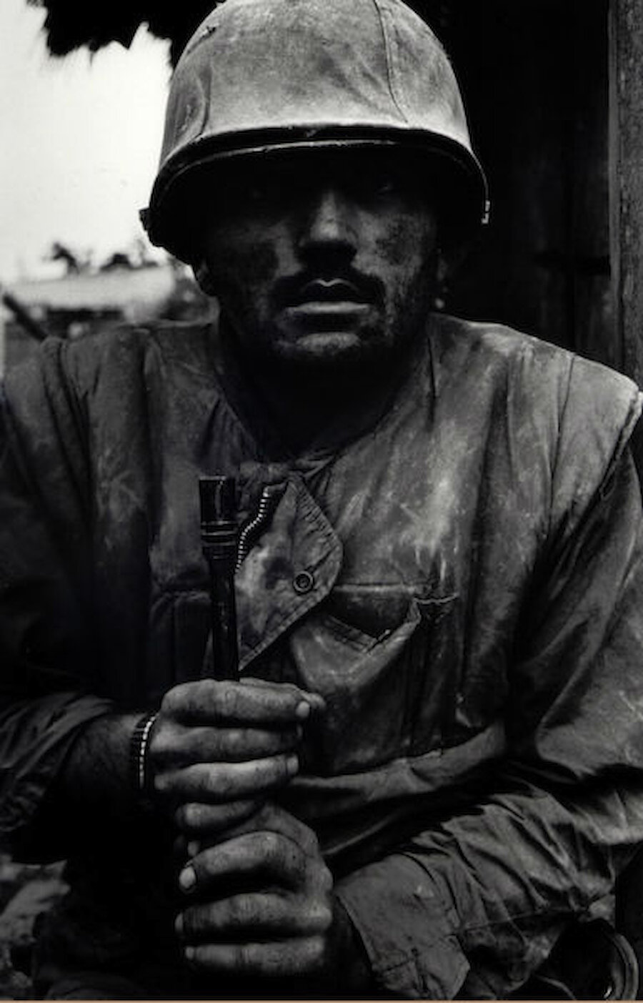 Don McCullin, Shell-shocked U.S. Marine, Hue, 1968 (printed 2013) (© Don McCullin and courtesy National Galleries of Scotland and Tate).