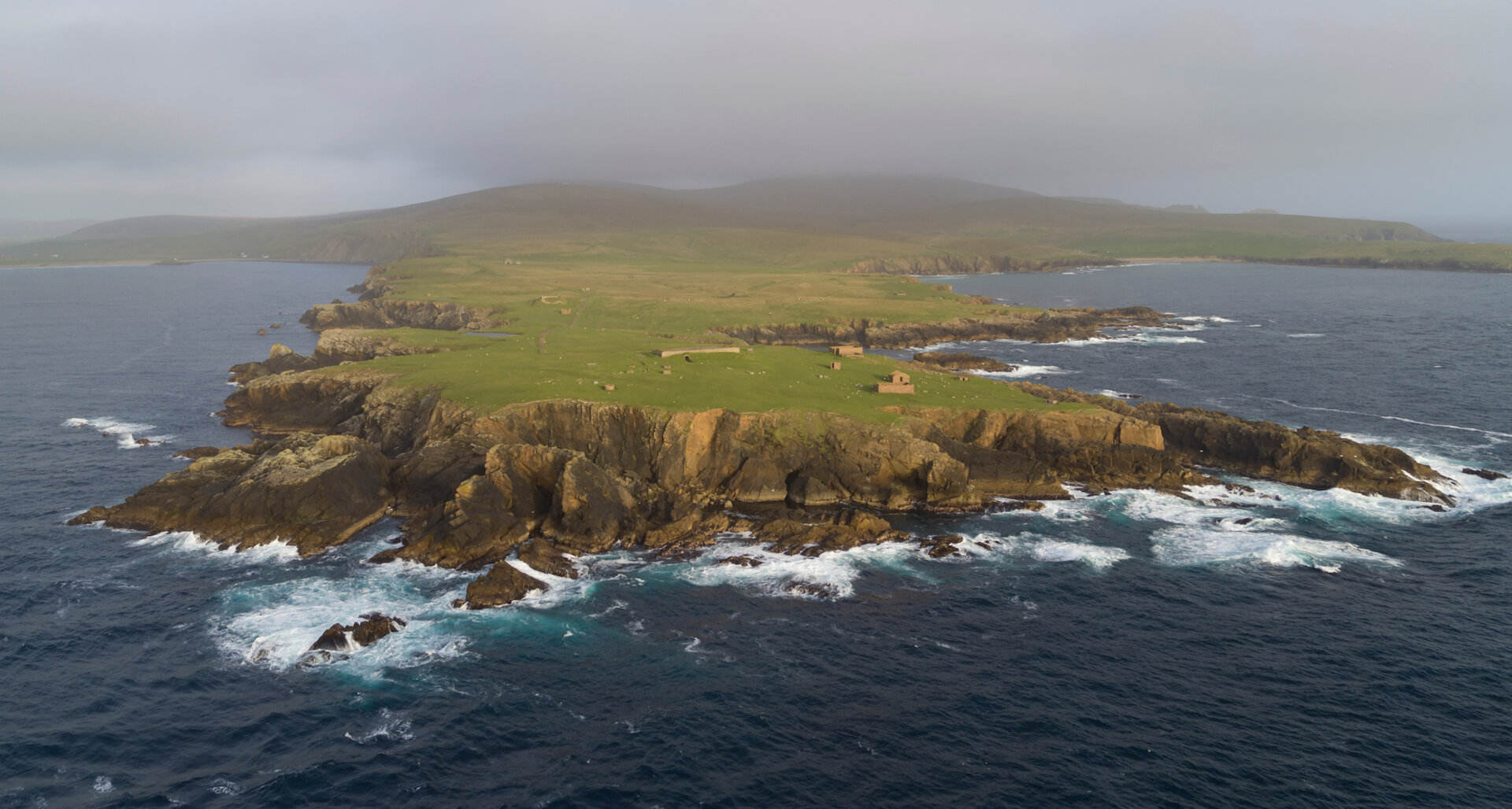 The site of the proposed Shetland Space Centre