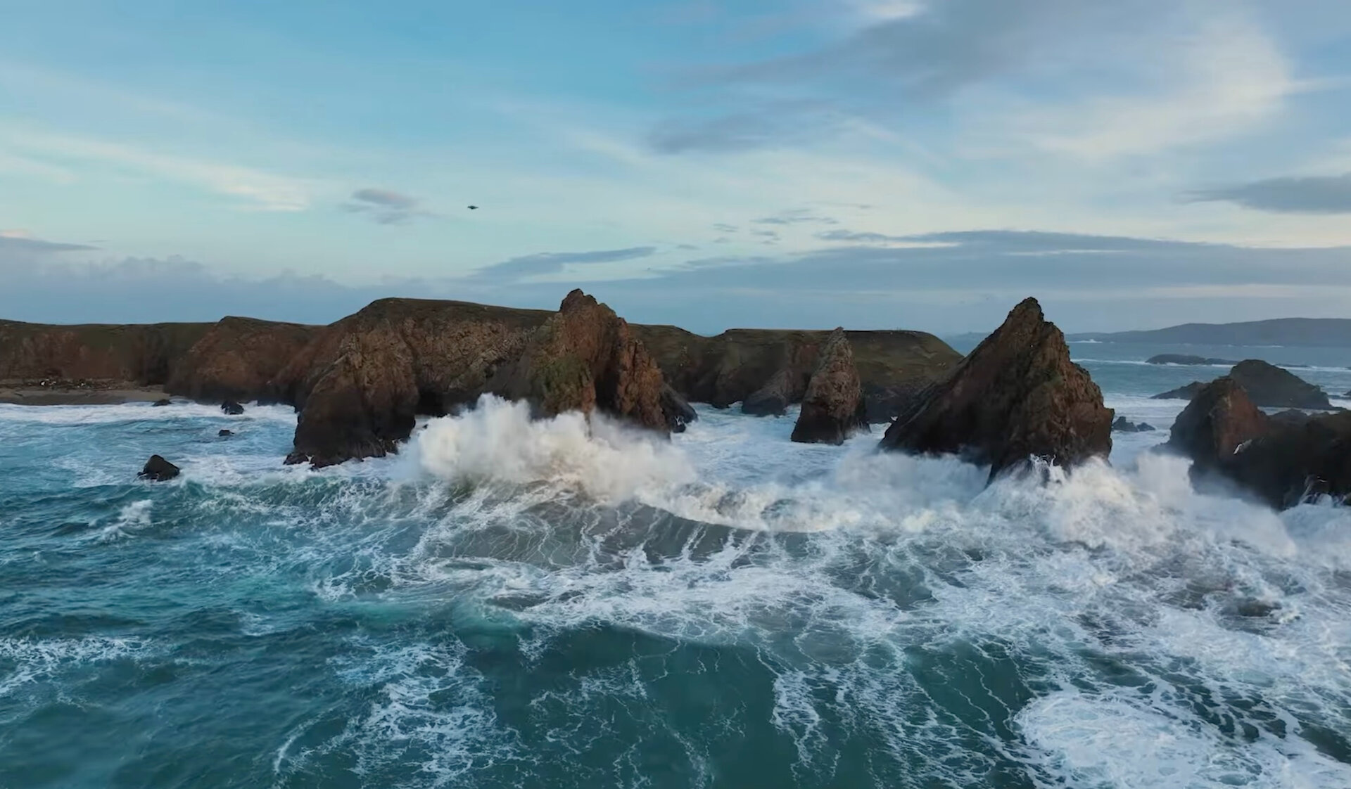 The film, produced by Promote Shetland, captured the raw energy of the islands in winter. Photo: Promote Shetland.