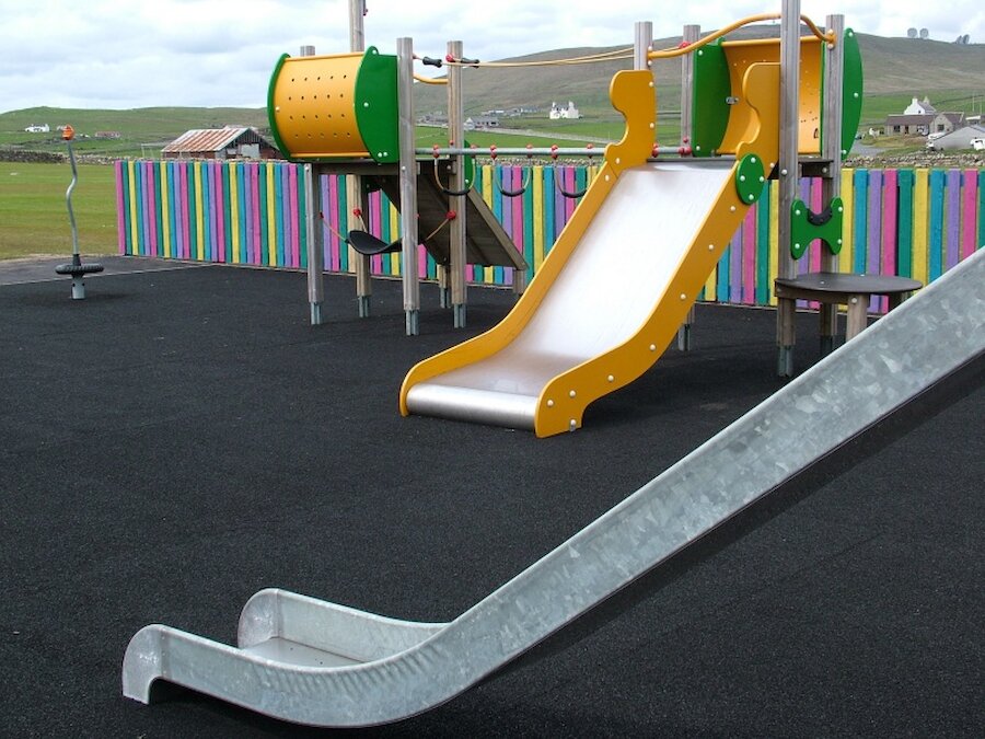 The play area at Boddam, in the south mainland (Courtesy Shetland Islands Council)