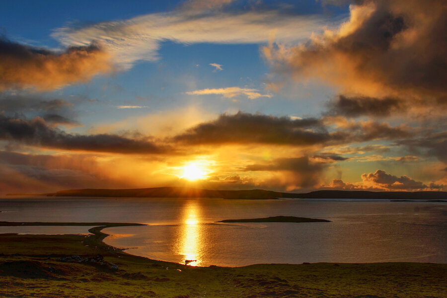 A Shetland winter sunrise.