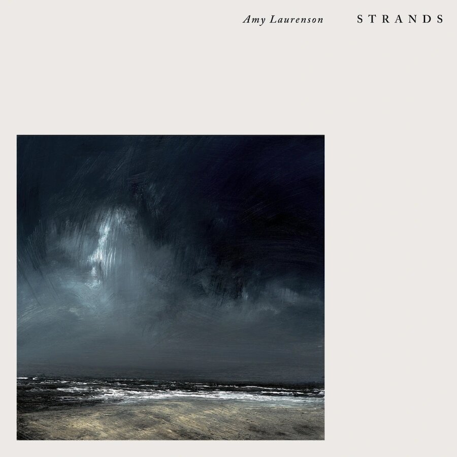 The artwork for 'Strands' by Amy Laurenson, features a painting by Sandwick-based artist Ruth Brownlee.