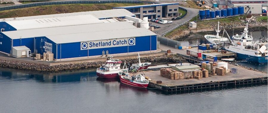 Pelagia Shetland operates a fish factory processing pelagic species including mackerel, herring, and blue whiting.