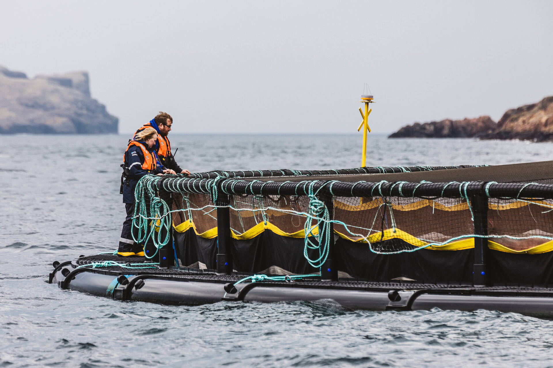 Salmon farming is a major employer across Shetland.