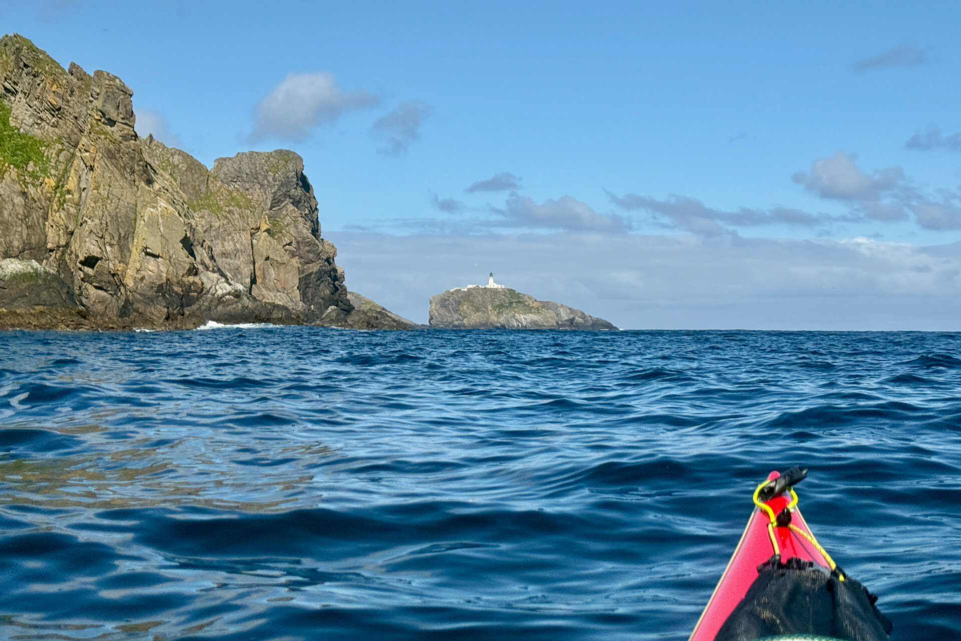 The first sight of Muckle Flugga.
