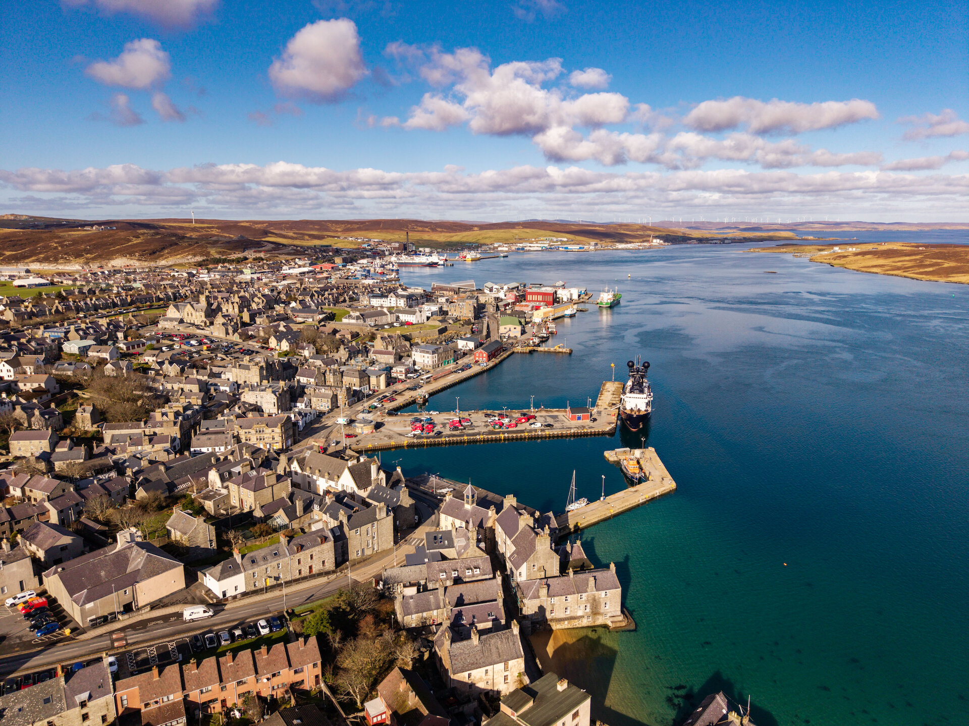 An ultra-deep-water section of Lerwick Harbour is being developed.