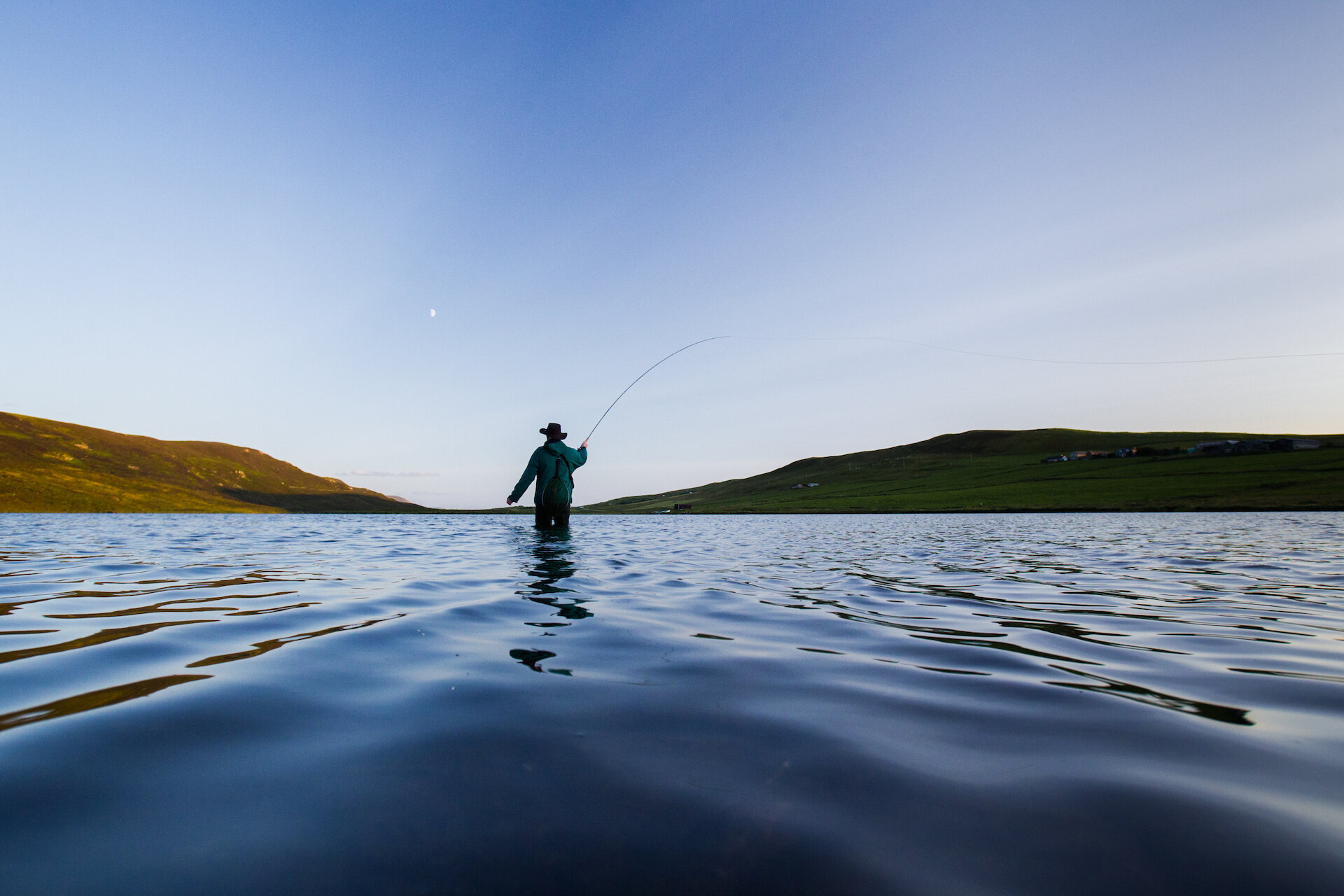 Tingwall Loch in Shetland's Central Mainland is one of the more popular angling lochs.