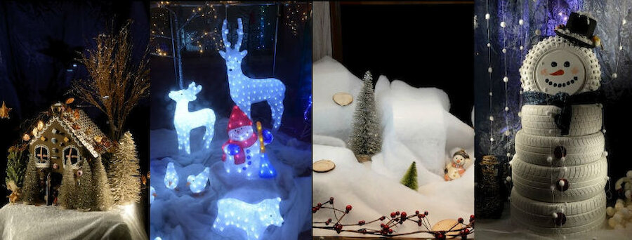 Christmas shop window displays in Lerwick (Courtesy Alastair Hamilton)