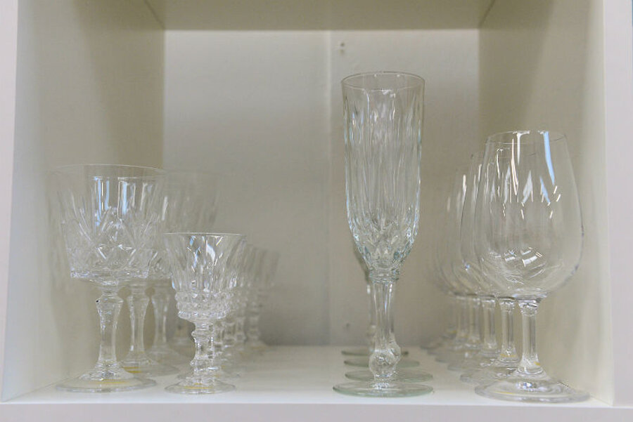 There's usually a good selection of glassware (Courtesy Alastair Hamilton)