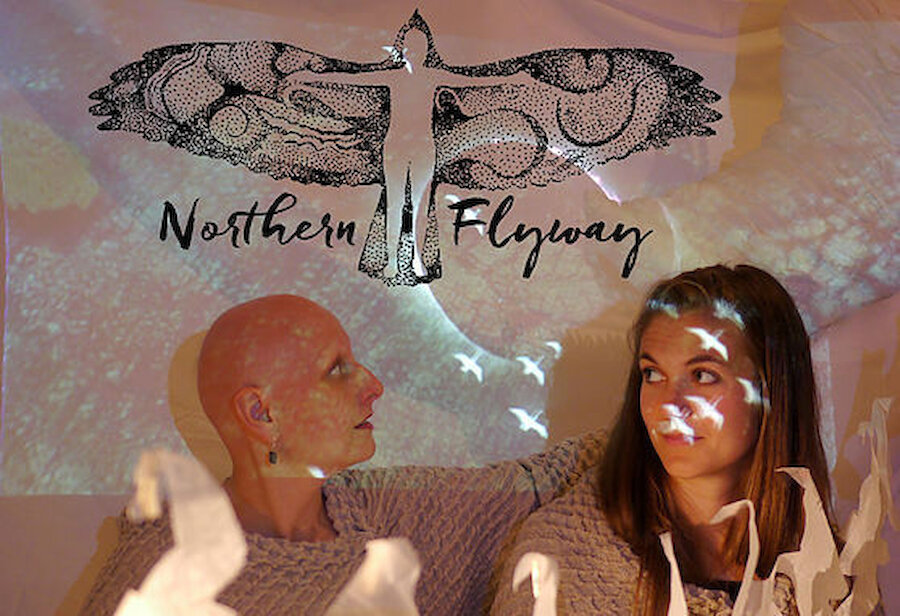 'Northern Flyway' has been created by Inge Thomson and Jenny Sturgeon (Courtesy Shetland Arts/Spindrift)