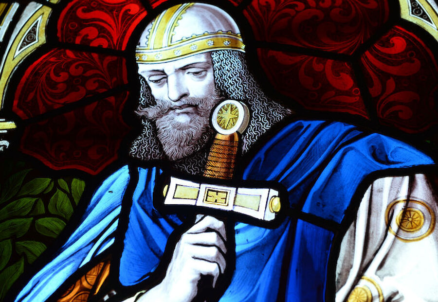 The stained glass in Lerwick Town Hall is exceptional. (Courtesy Alastair Hamilton)