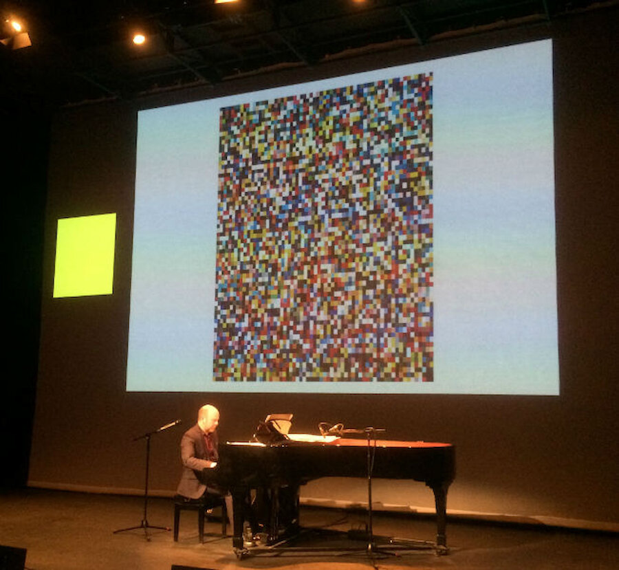 Neil Georgeson gives the first UK performance of Øyvind Torvund’s 'Abstraction in Folk Art' (Courtesy Alastair Hamilton)