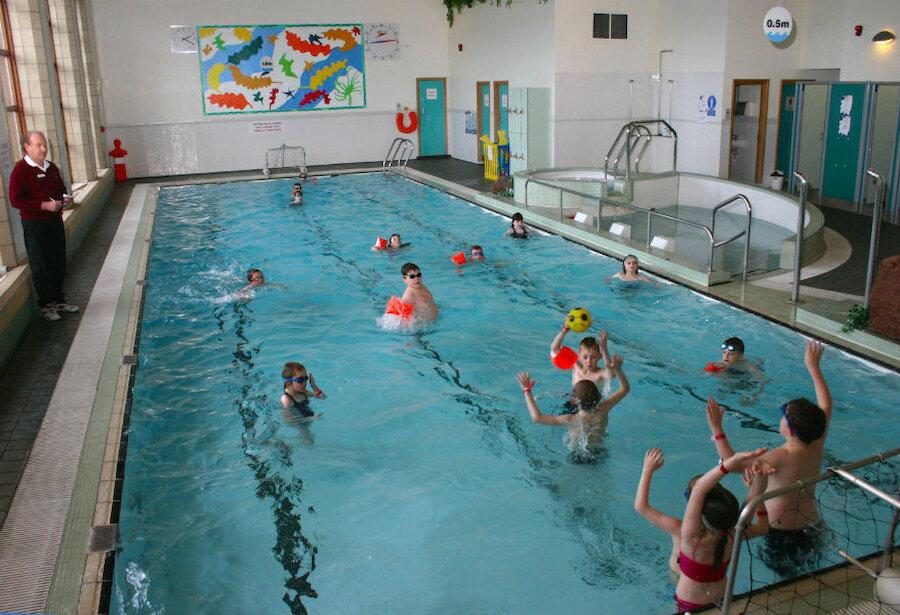 The pool in the West Mainland Leisure Centre at Aith is typical of those around rural Shetland. (Courtesy Shetland Recreational Trust)