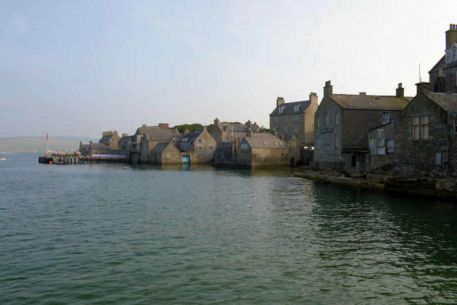 'Da sooth end': Old Lerwick, where traders set up businesses to trade with Dutch fishermen and thus founded the town.