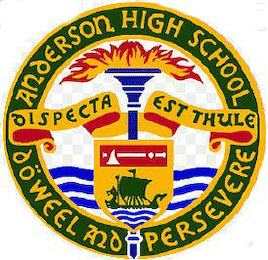 The school crest.