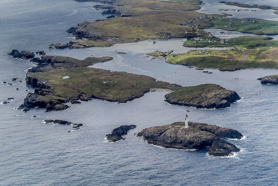 Skerries from the air (Courtesy Promote Shetland)