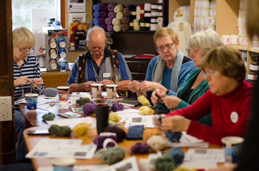 Workshop at Shetland Wool Week 2015