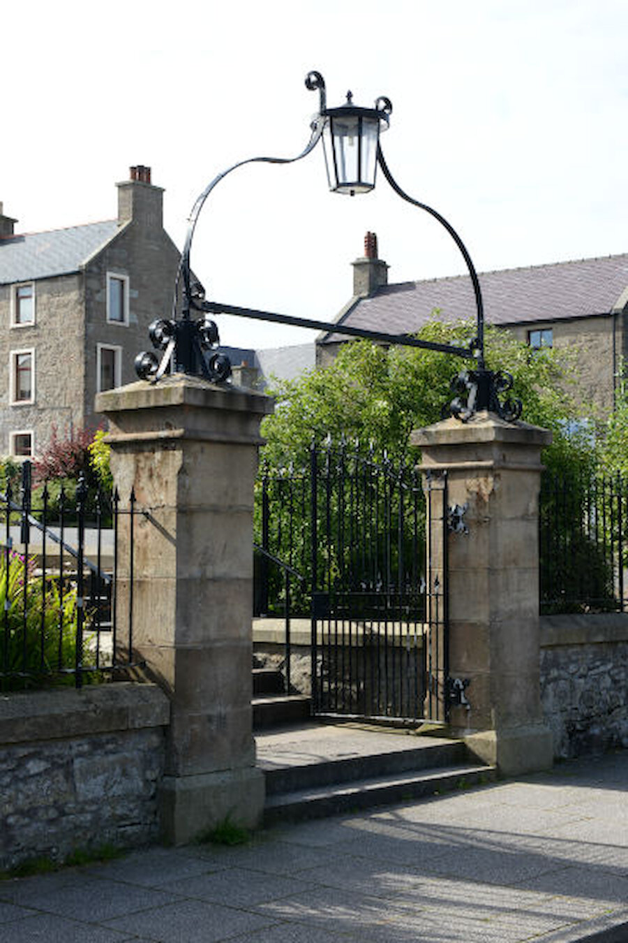Lerwick's former Central School, now the Islesburgh Community Centre, has some rarer decorative ironwork.