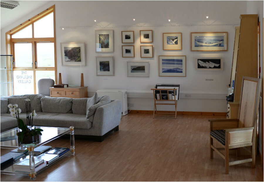 The Shetland Gallery exhibits a very appealing range of paintings and beautiful craft work.