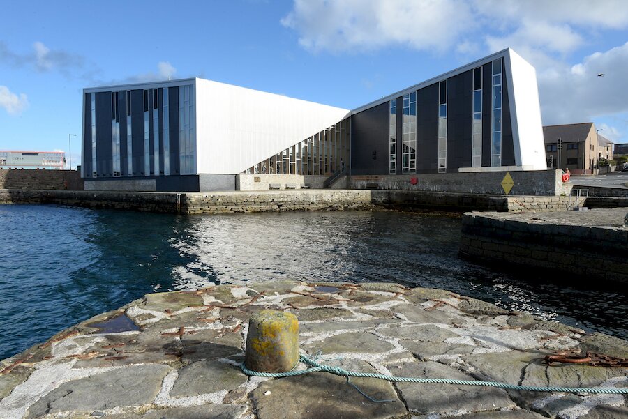 Mareel - the Shetland wod for phosphorescence in the sea - houses two cinemas, a concert hall, a very congenial cafe-bar and advanced audio and video production facilities.