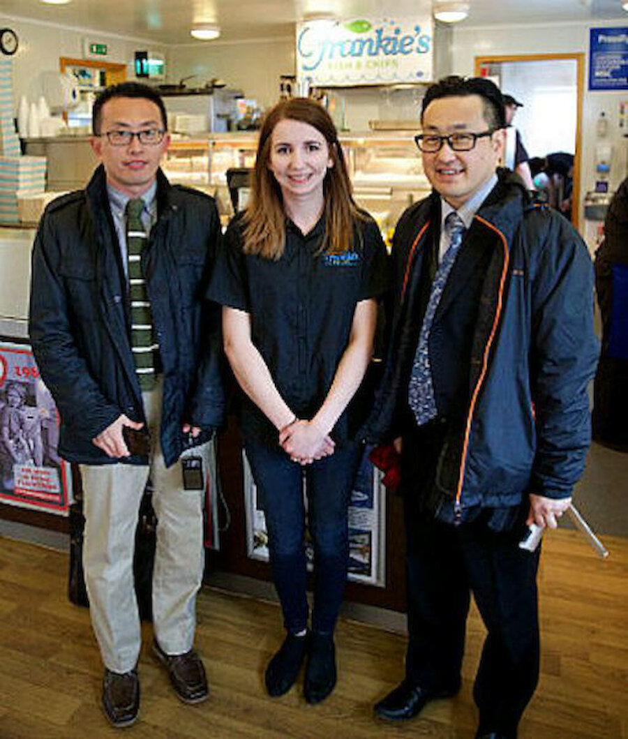 Carlyn recently welcomed her Japanese visitors to Frankie's in the village of Brae (Courtesy Frankie's)