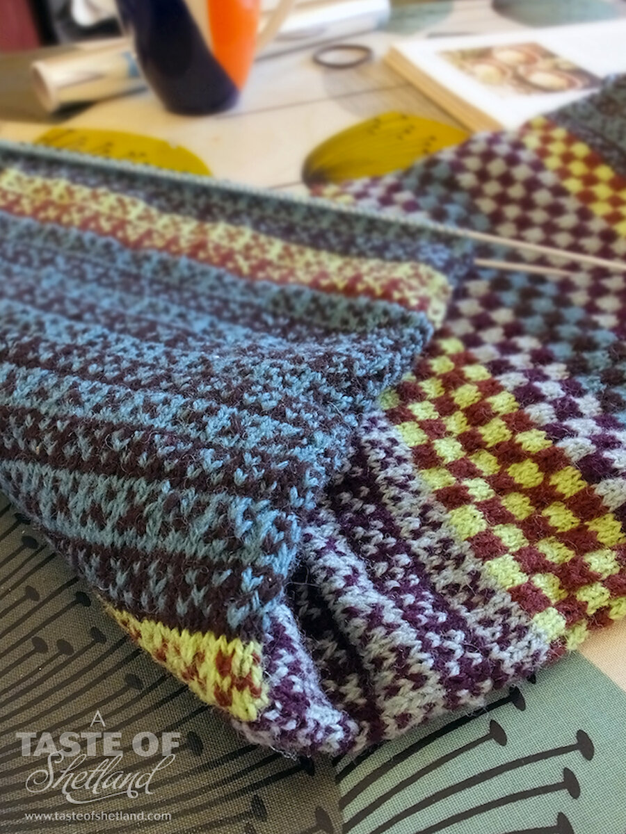 Another WIP - a Fair Isle snood