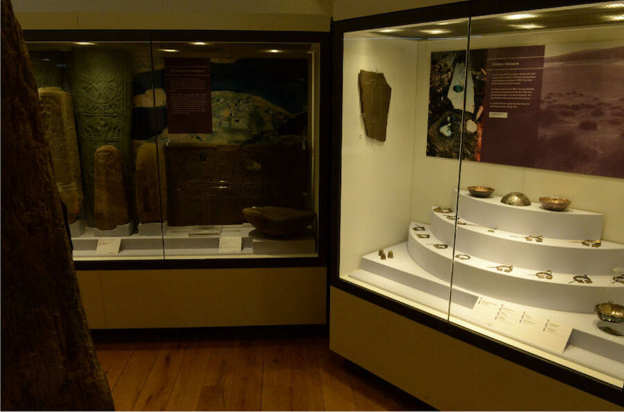 Part of the impressive archaeology collection in the Shetland Museum and Archives, Lerwick.