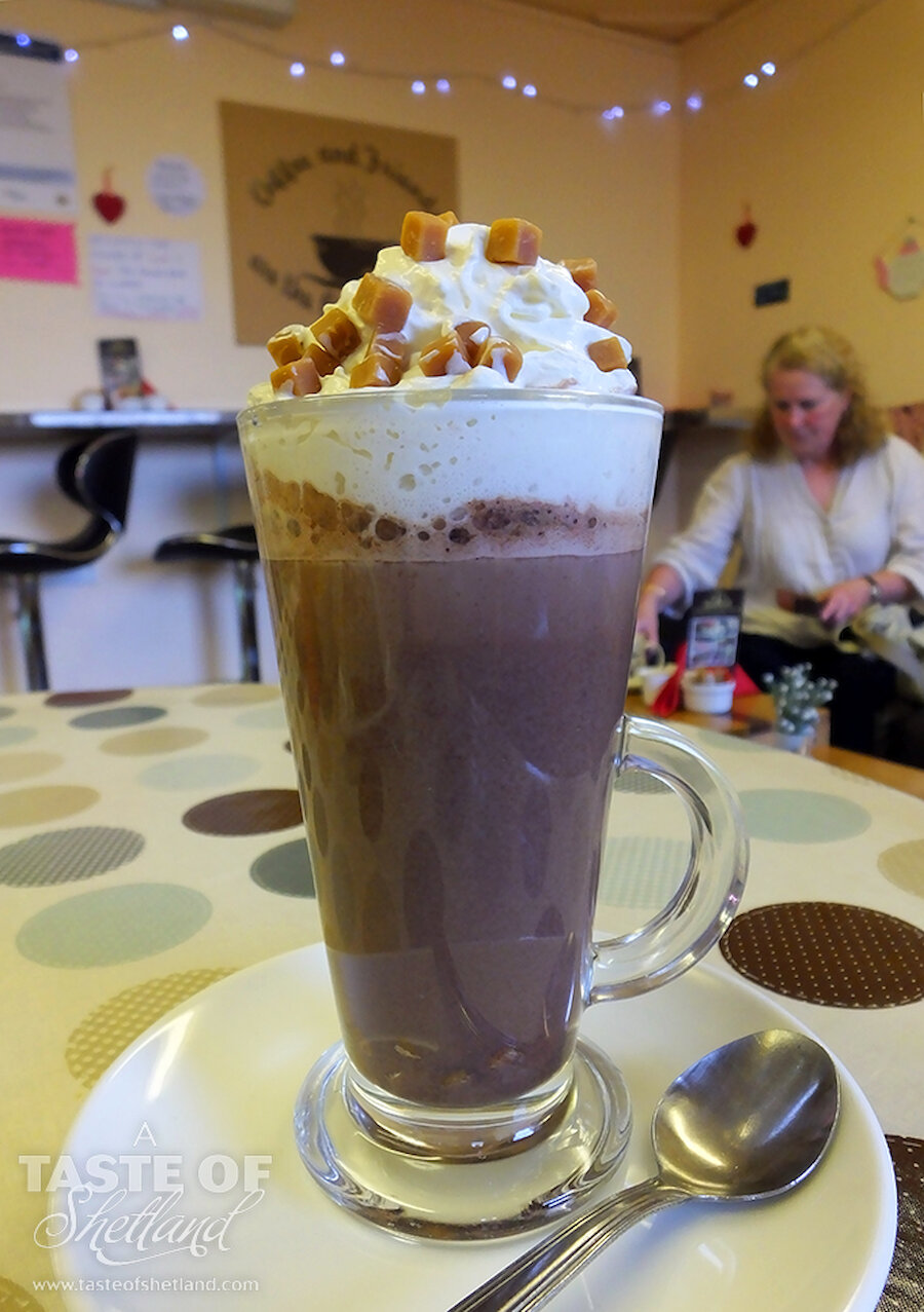 Fudge Hot Chocolate from Coffee & Keetchin