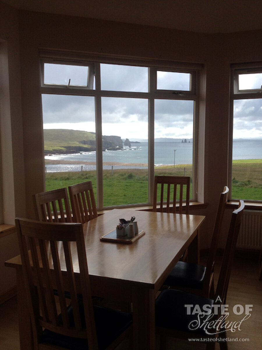View of Da Drongs from the Braewick Cafe