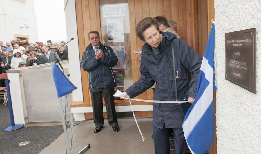 HRH The Princess Royal officially opening Sumburgh Lighthouse Visitor Centre