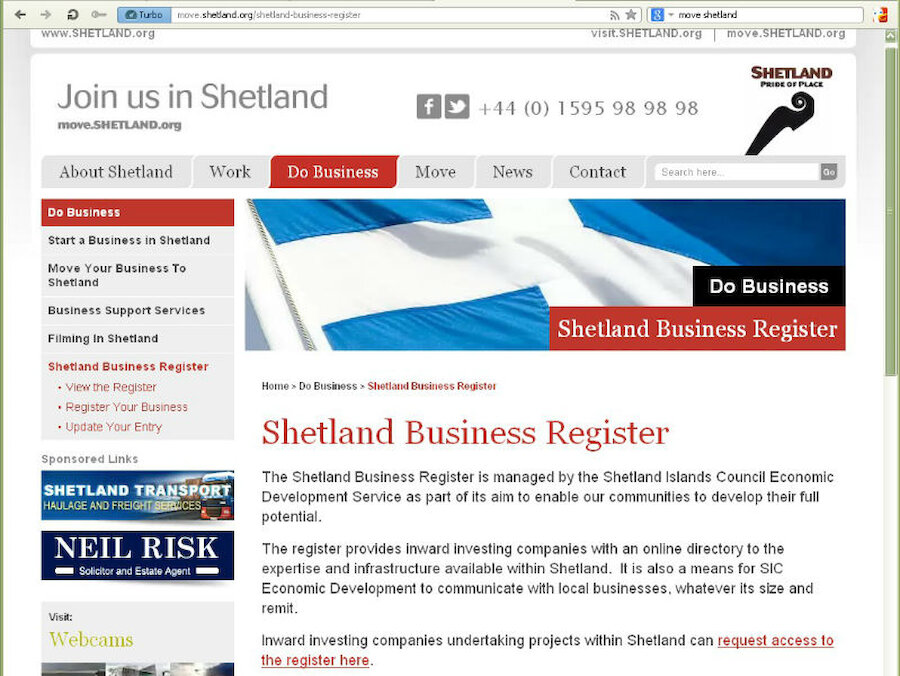 The new service will offer up-to-date information about Shetland businesses and the services they offer