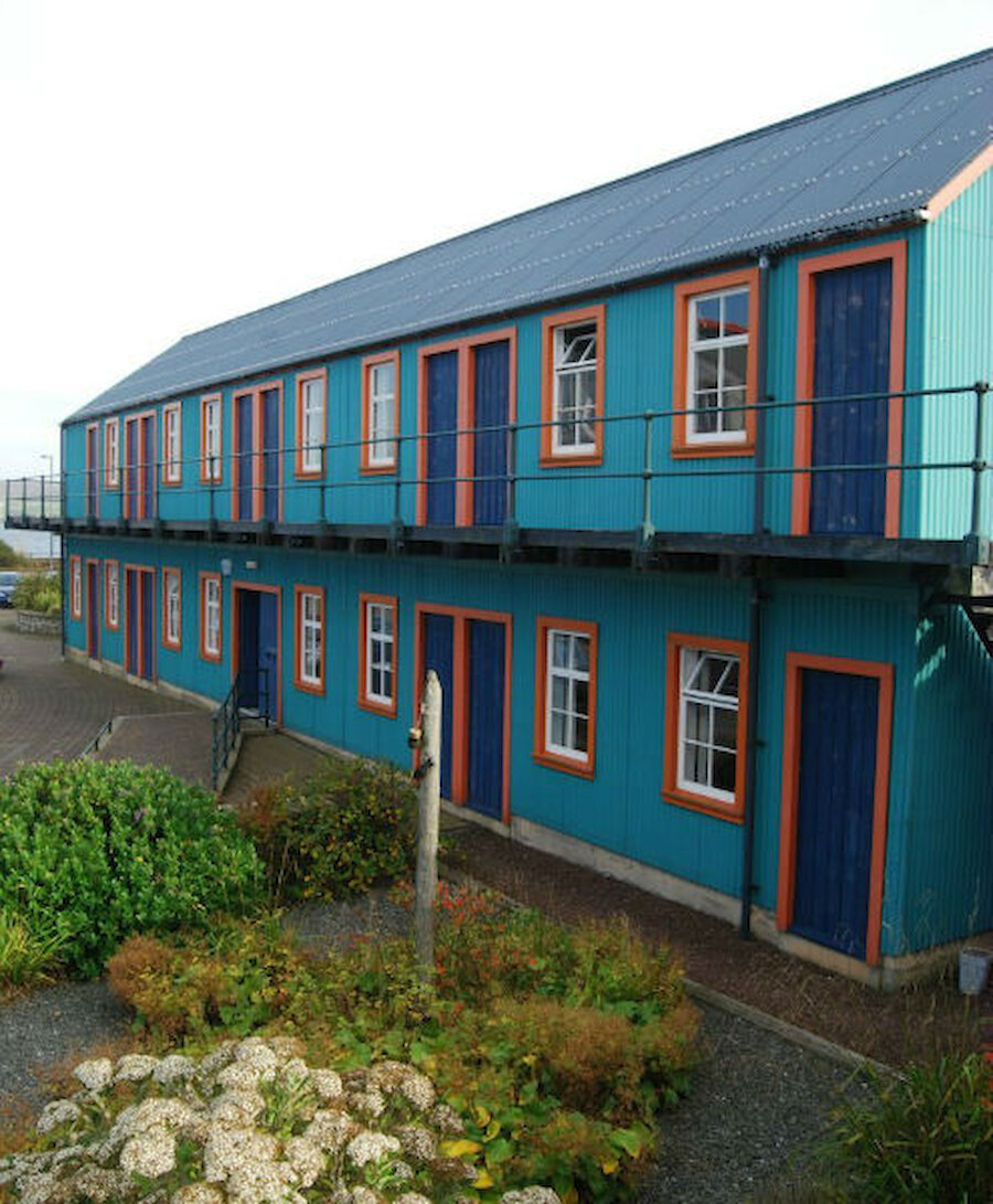 Some of Shetland's many small businesses are accommodated on the North Ness Business Park in Lerwick.