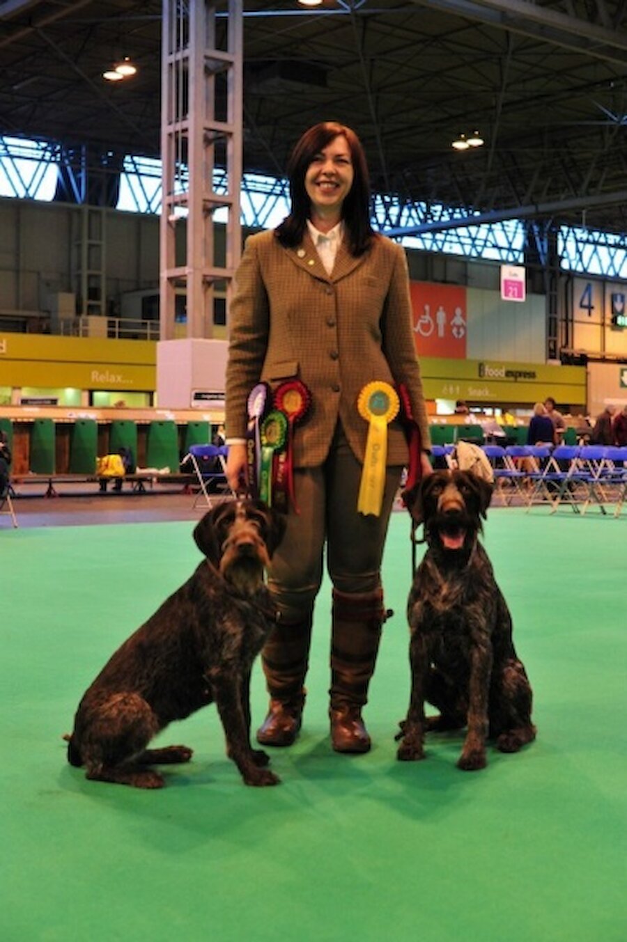 Fiona Johnson with her much-admired dogs