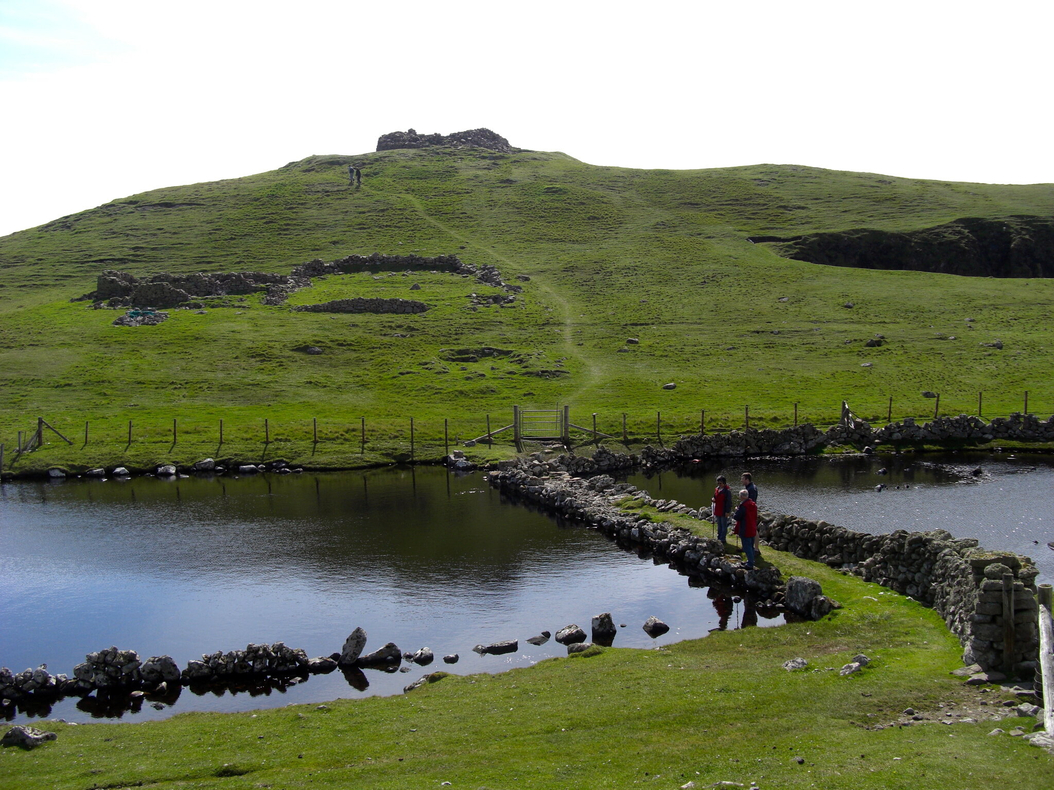 Upper Loch of Brouster Burga Water Shetland Grass Water 15 X 24cm 
