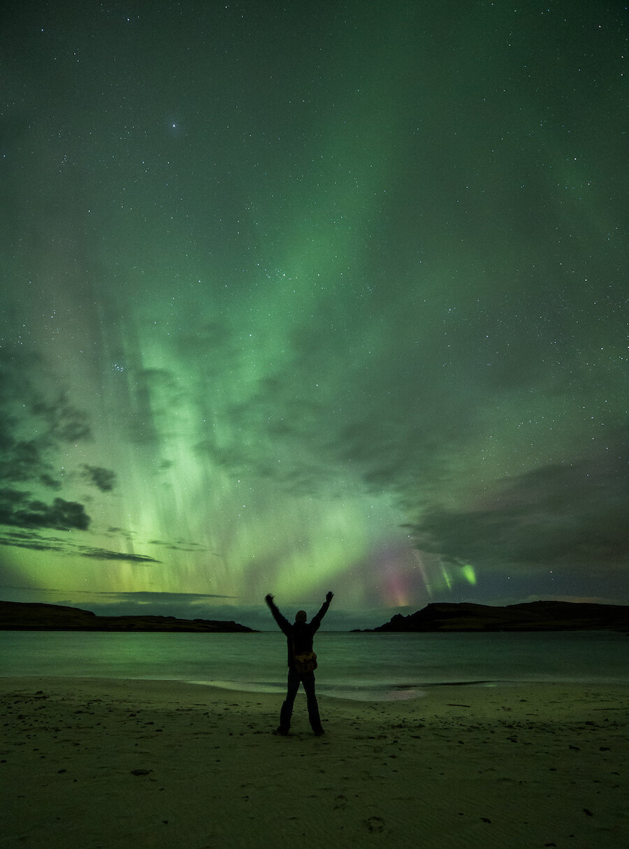 A stunning coastal view of the Northern Lights | David Gifford