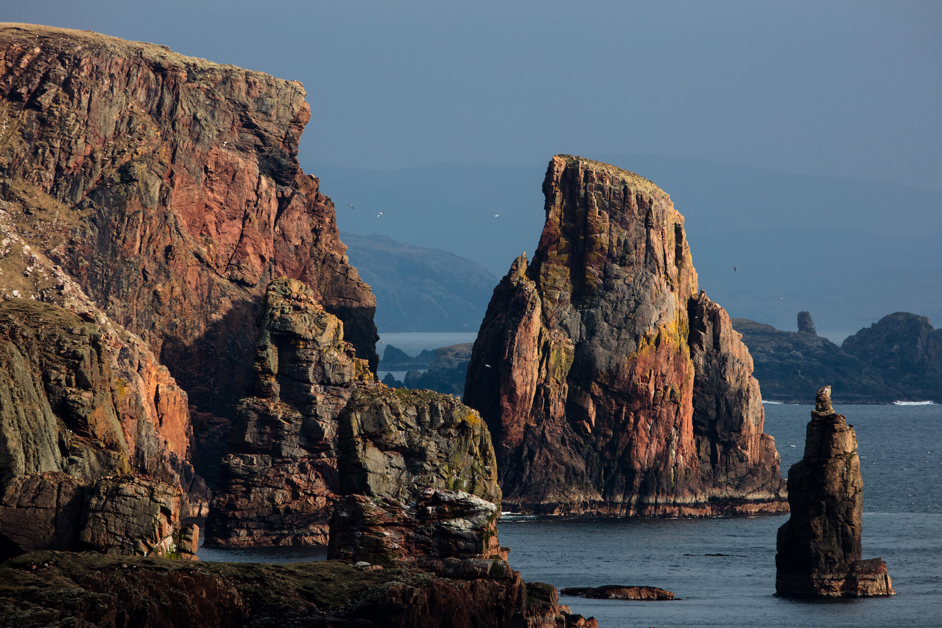 Shetland's cliffs and stacks evidence millions of years of history