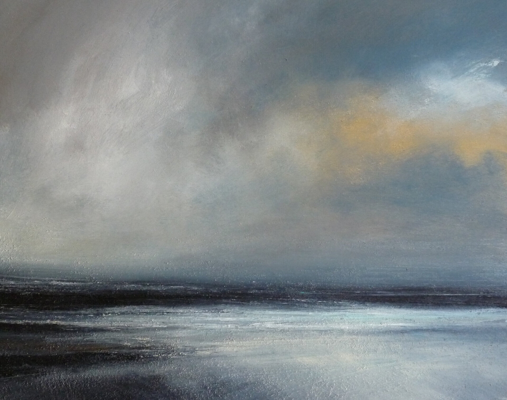 Ruth takes inspiration from the dramatic skies and seas of Shetland