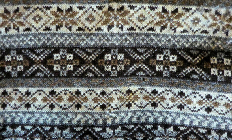 Fair Isle knitwear is the traditional attire of a Shetland