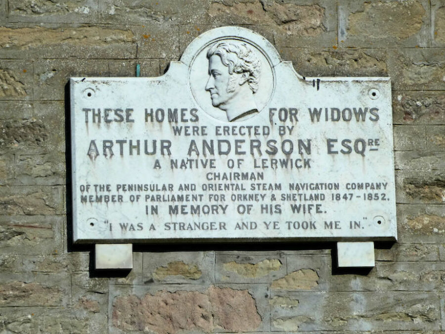 The plaque on the Widows' Homes (Courtesy Alastair Hamilton)