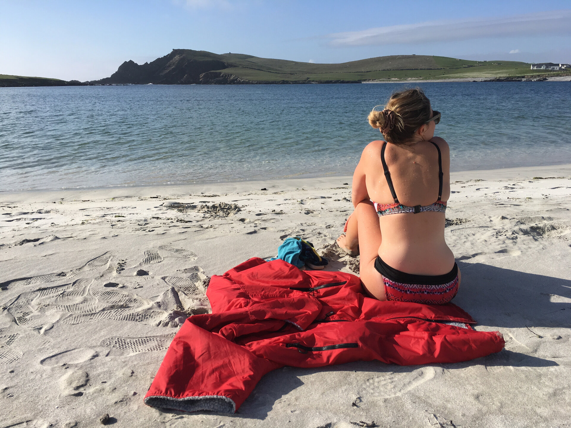 Margate-based journalist Anna Hart wild swimming in Shetland