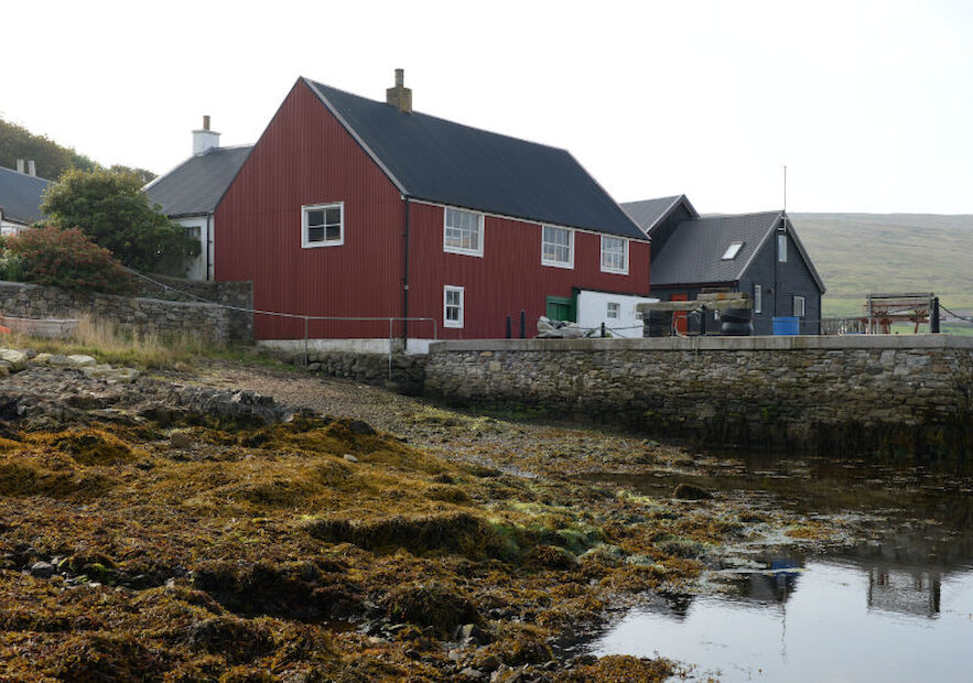 Buildings at Lower Voe, in the north mainland, recall the style found in west Norway's coastal villages. | Alastair Hamilton