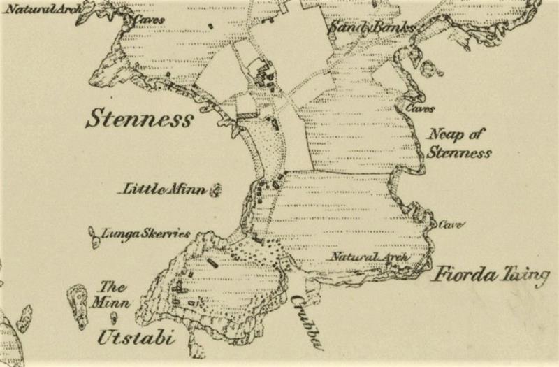 Stenness is shown here in a map dating from 1880. | Janette Kerr