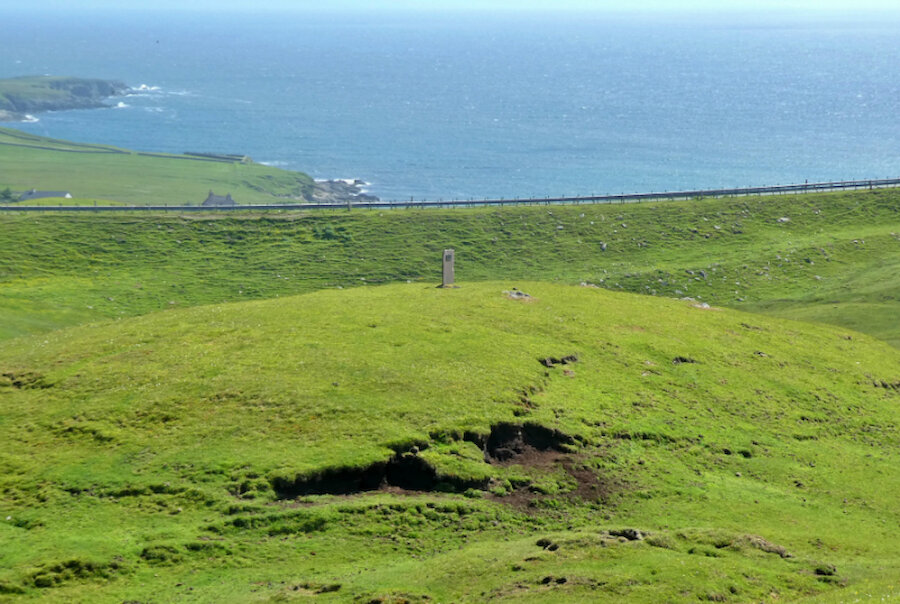 Hollanders' Knowe was a place where trade with the Dutch was undertaken. It was approximately half way between old Lerwick and Scalloway (Courtesy Alastair Hamilton)