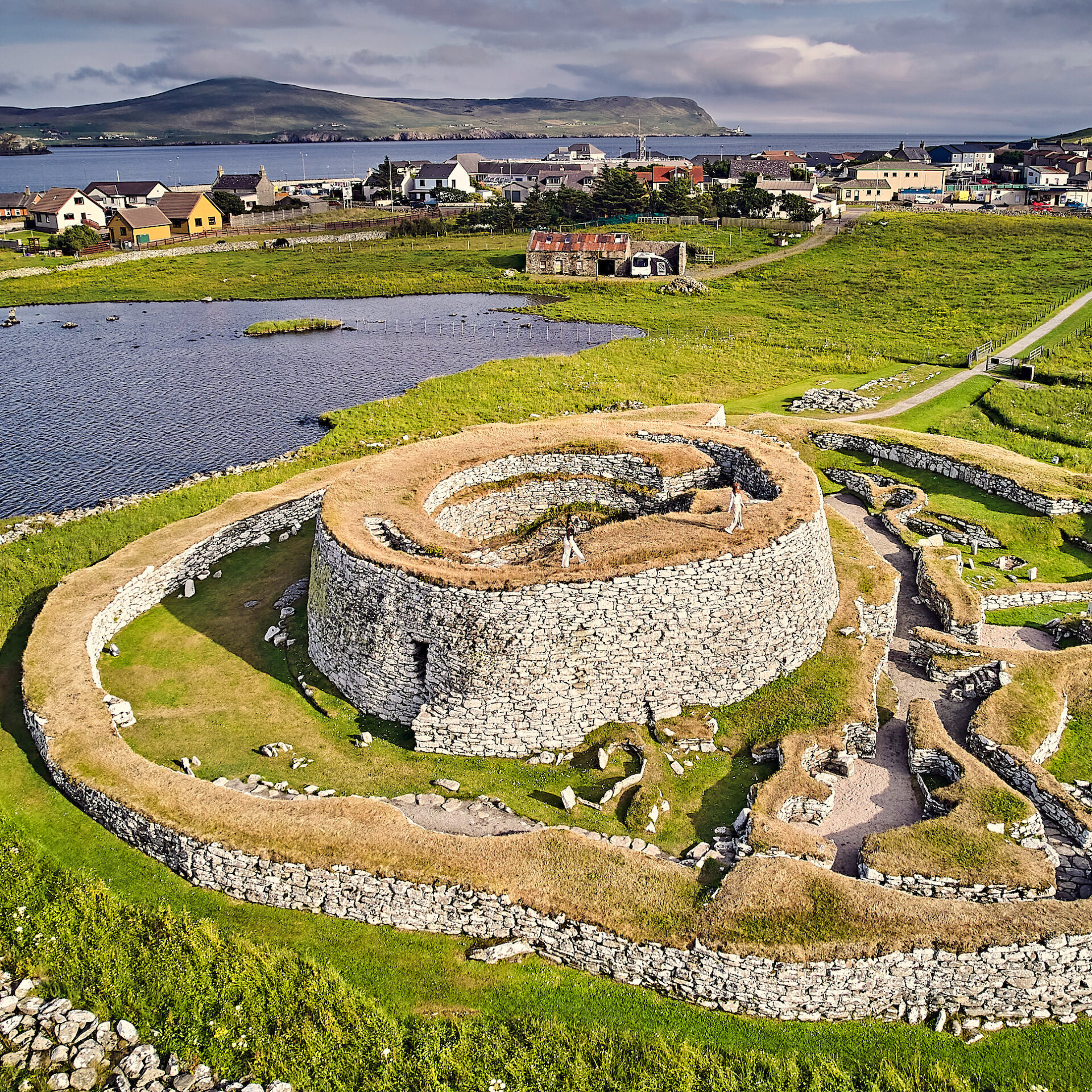 Shetland is home to exceptional archaeological sites including Clickimin Broch. | Euan Myles