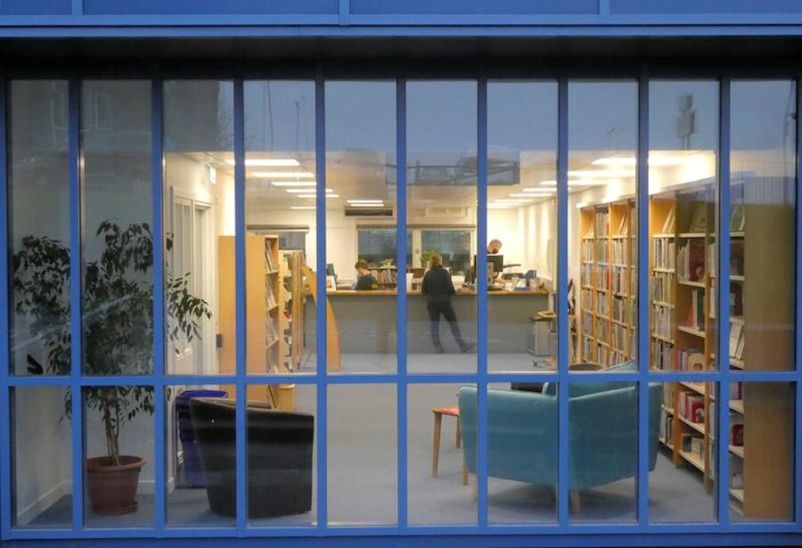 The reception area in the new Shetland Library | Alastair Hamilton
