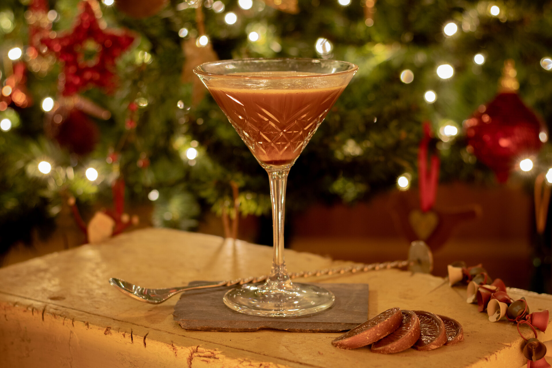 Enjoy some festive spirit with a chocolate orange espresso martini.