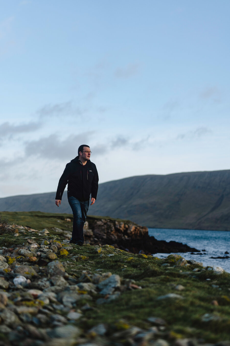 Simon Pallant enjoys a walk along the coastline to wind down from work.