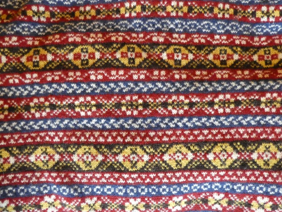 A colourful example of Fair Isle knitwear. | Alastair Hamilton